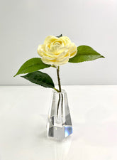 Hexagon Tapered Crystal Vase