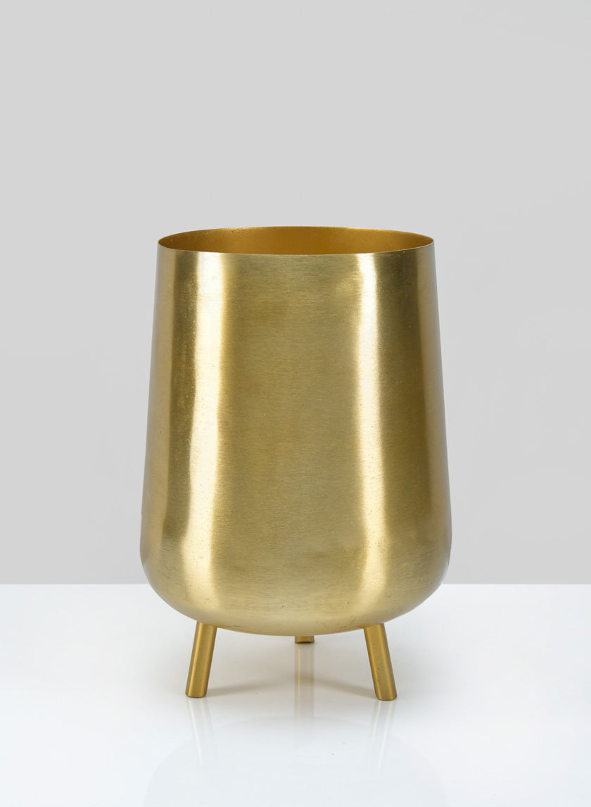 Arash Gold Iron Mini Planter with Legs