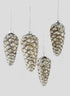 Iced Glass Pine Cone Ornament