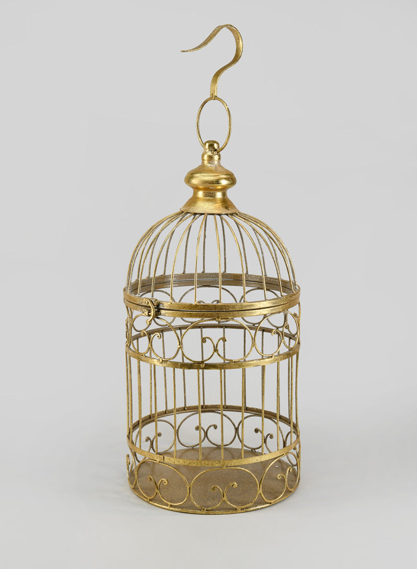 18in Gold Birdcage