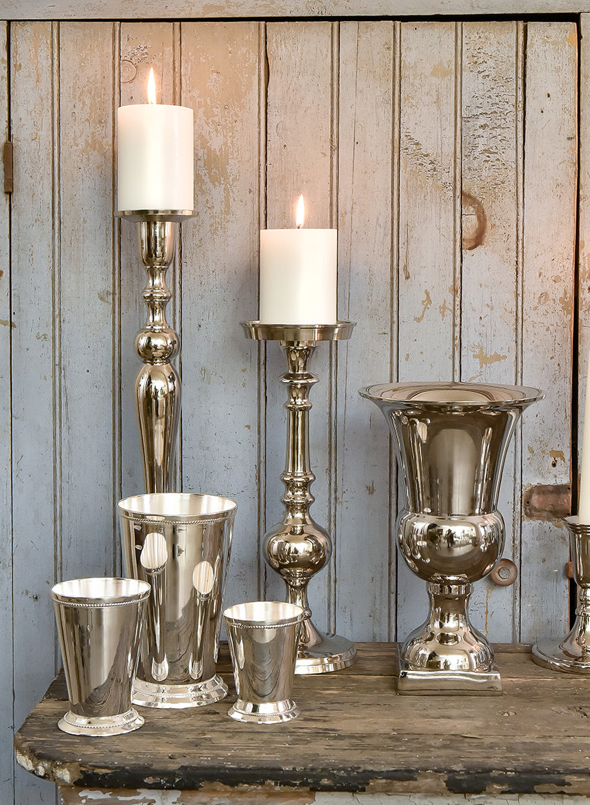 Silver Julep Cup Vases