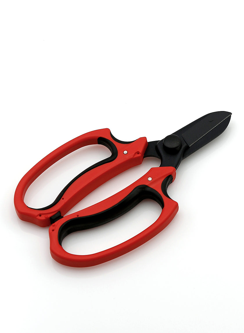 7in Red &amp; Black Floral Scissors