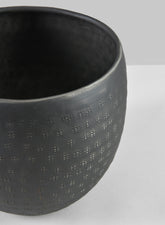 6in Anga Aluminium Ethnic Black Pot