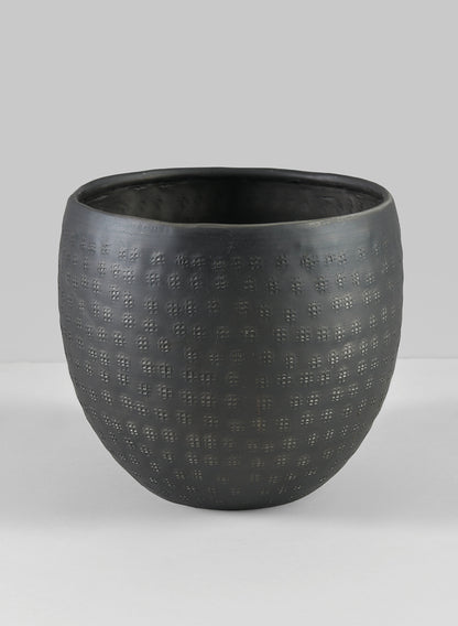 6in Anga Aluminium Ethnic Black Pot