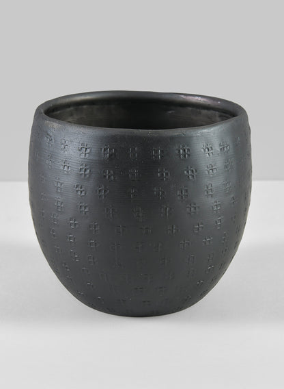 5in Anga Aluminium Ethnic Black Pot