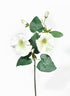 16in white & Green Morning Glory Spray