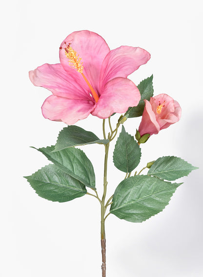 26in Pink &amp; Peach Hibiscus