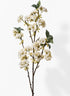 38in White Cherry Blossom Branch