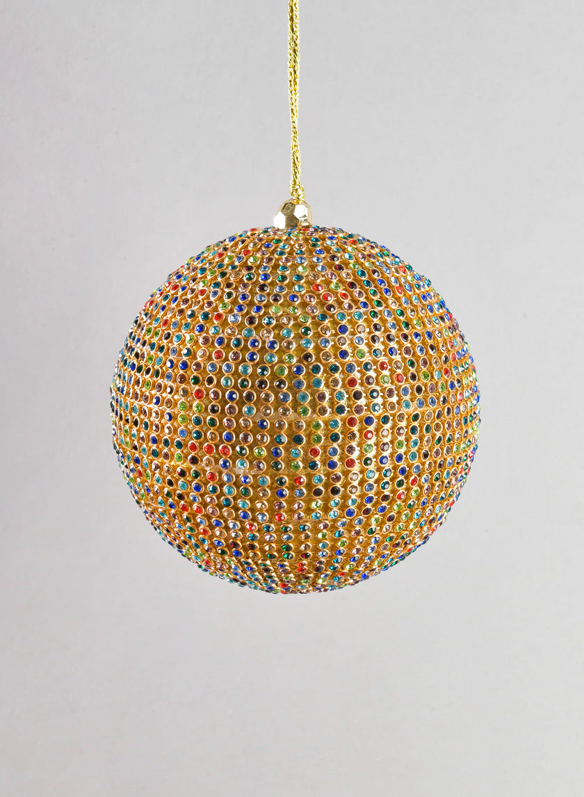 Antique Multicolor Crystal Bead Ornament