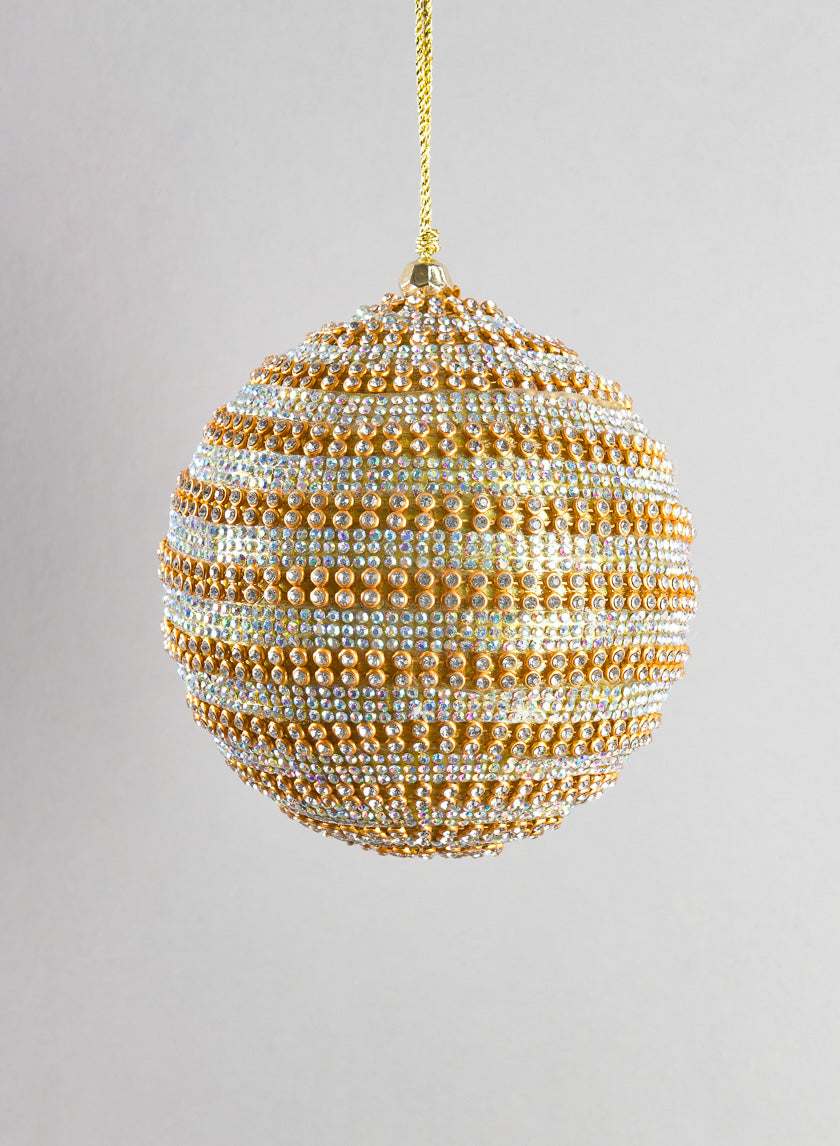 Dhual Tone Crystal Bead Ornament