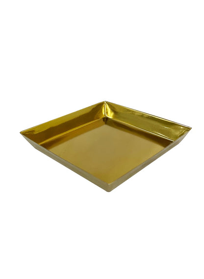 6in Square Le Mans Gold Tray