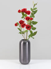 9in Oviedo Stainless Steel Platinum Bullet Vase