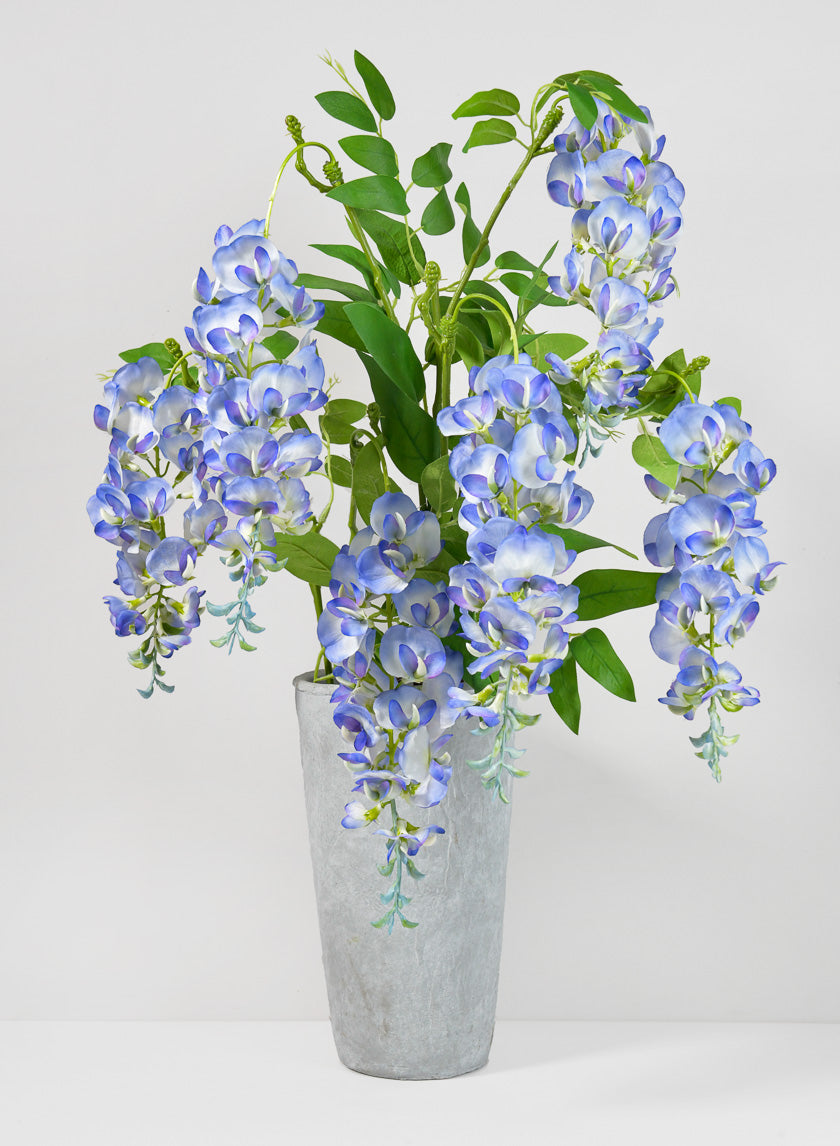 37in Blue Wisteria Spray