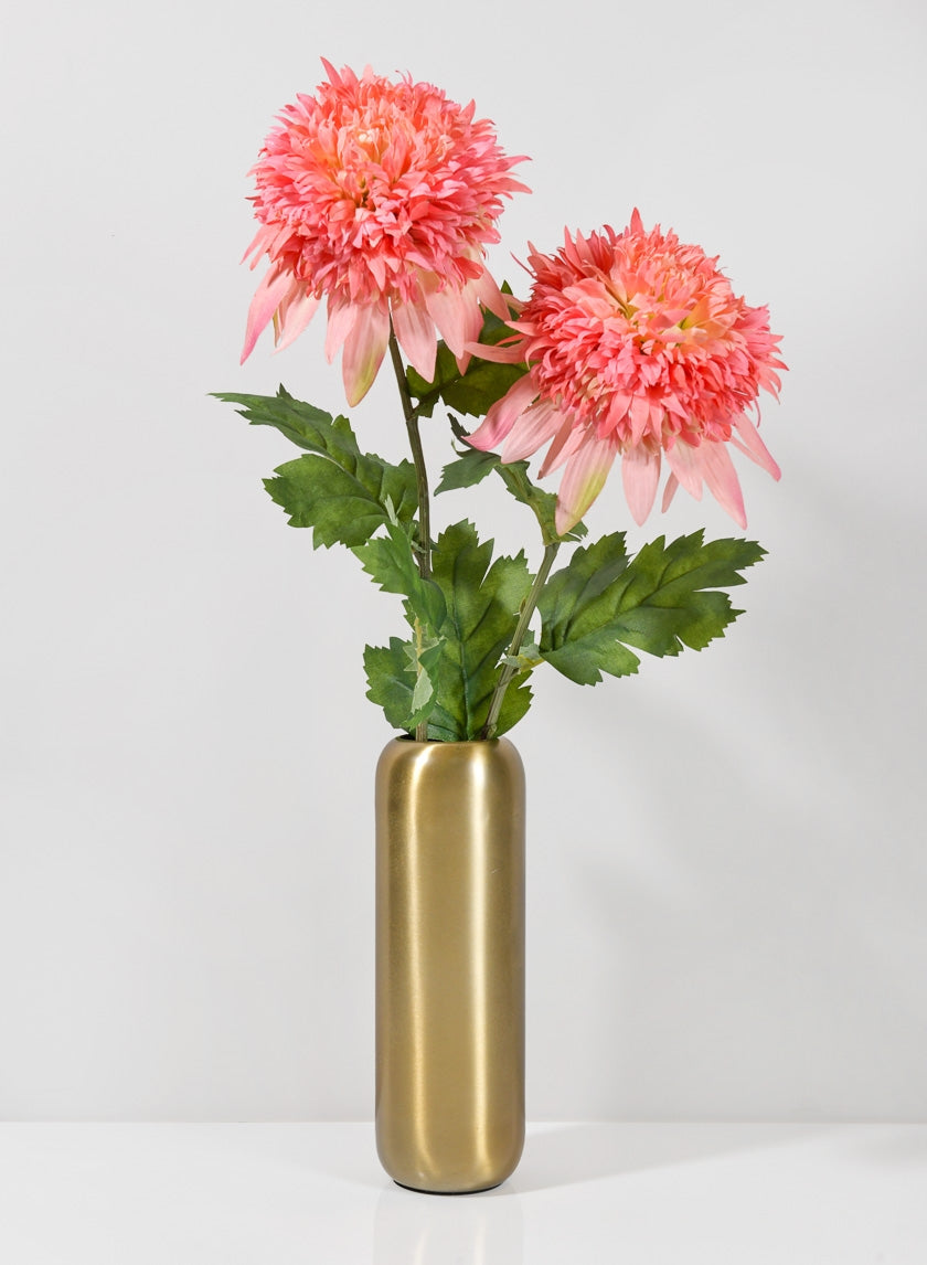 Bretagne Matte Gold Steel Capsule Vase, 8  1/2in H