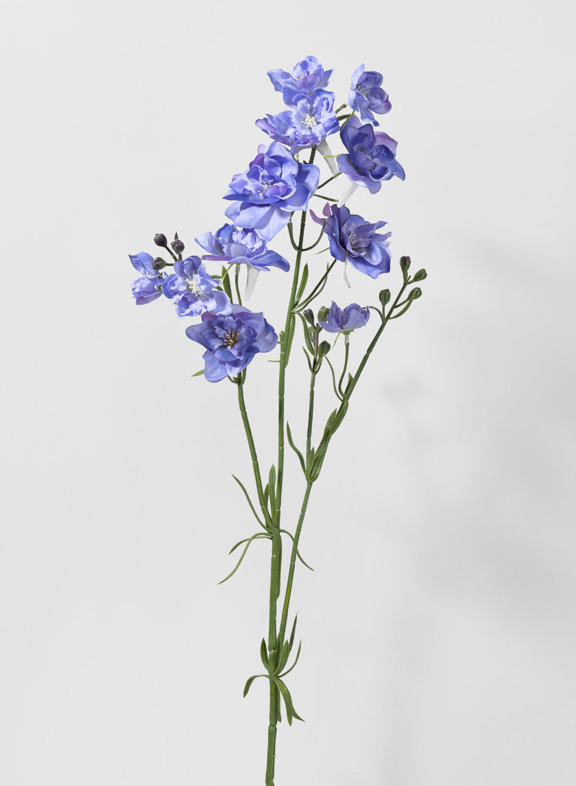 33in Blue Purple Bouquet Larkspur Spray