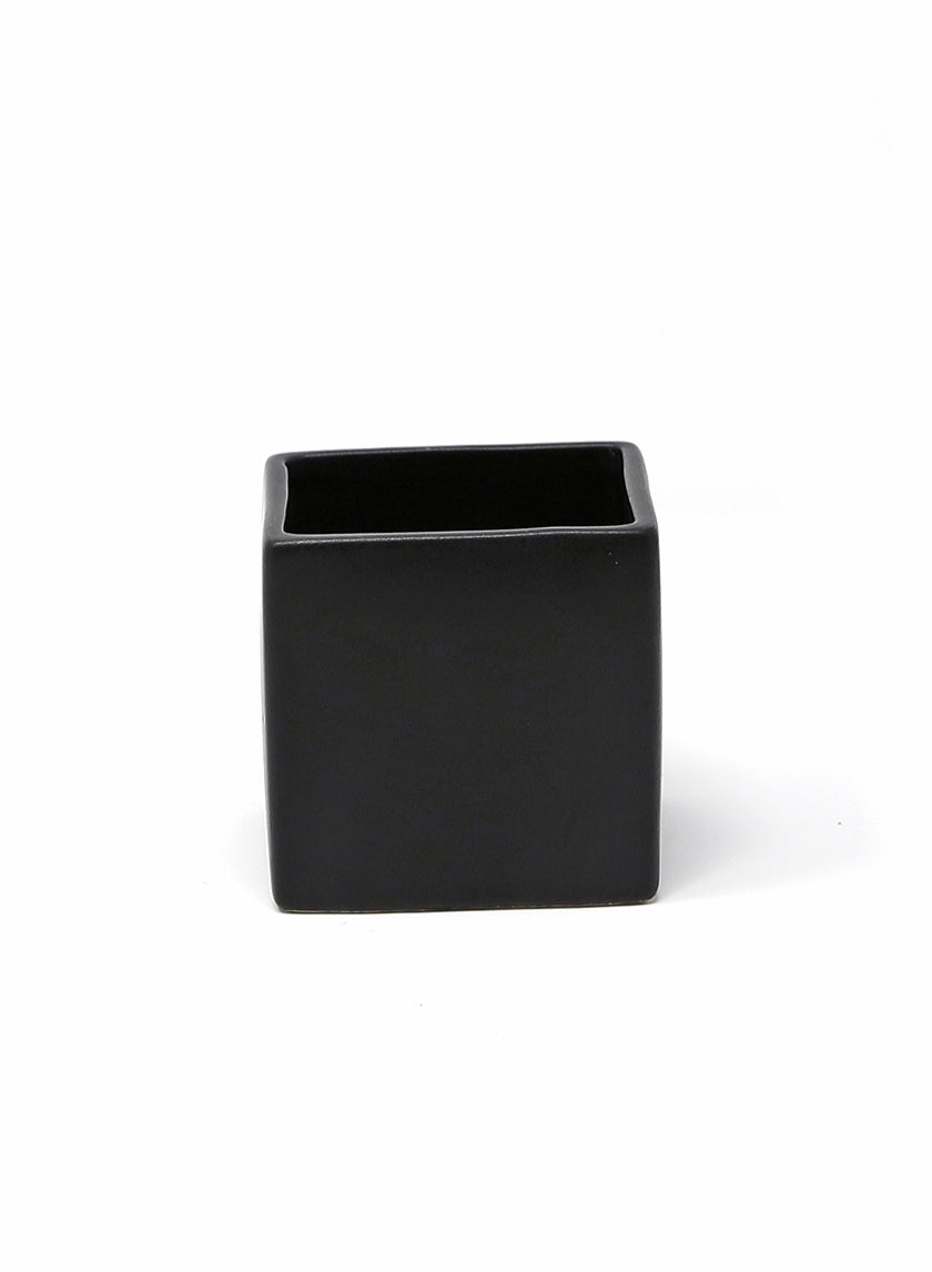 3in &amp; 6in Matte Black Ceramic Square