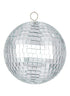 4in Silver Mirror Ball Ornaments