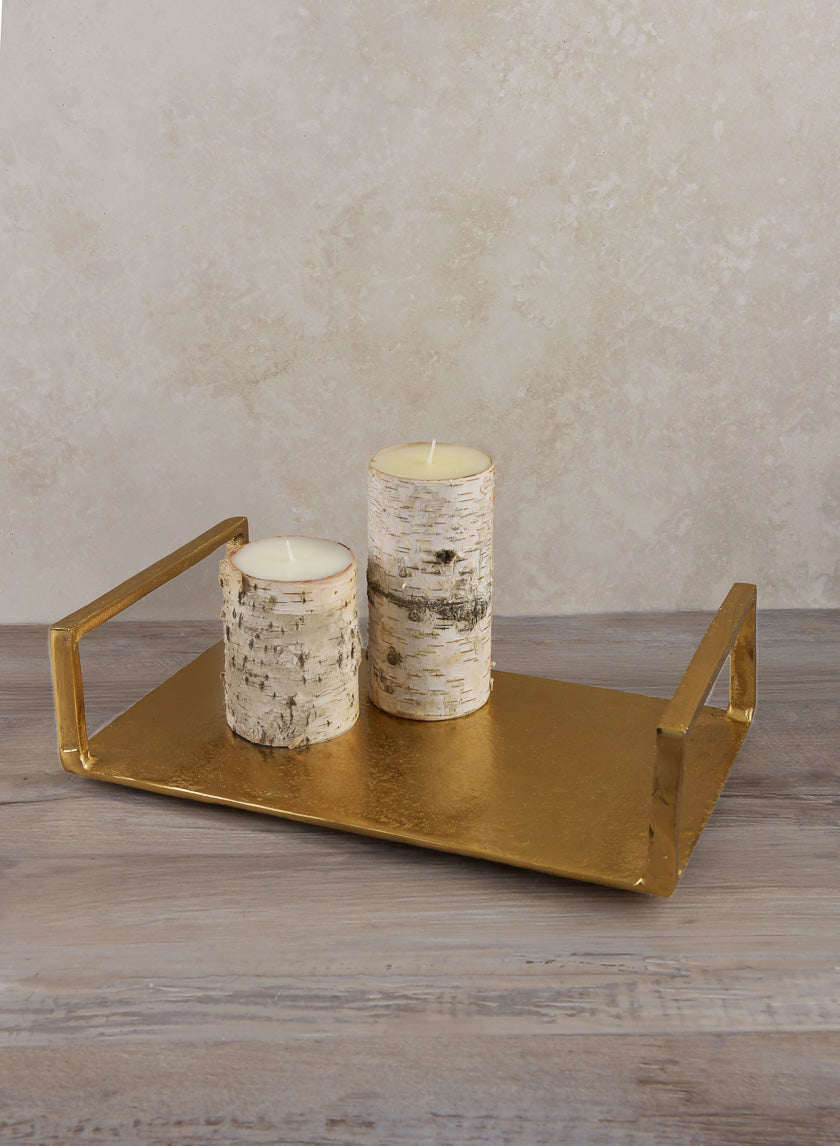 14in Long Atelier Deco Tray, Old Gold