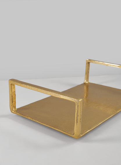 14in Long Atelier Deco Tray, Old Gold