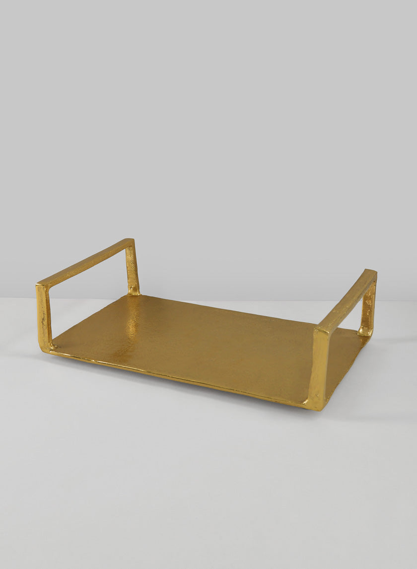 8x14 Atelier Deco Tray, Old Gold