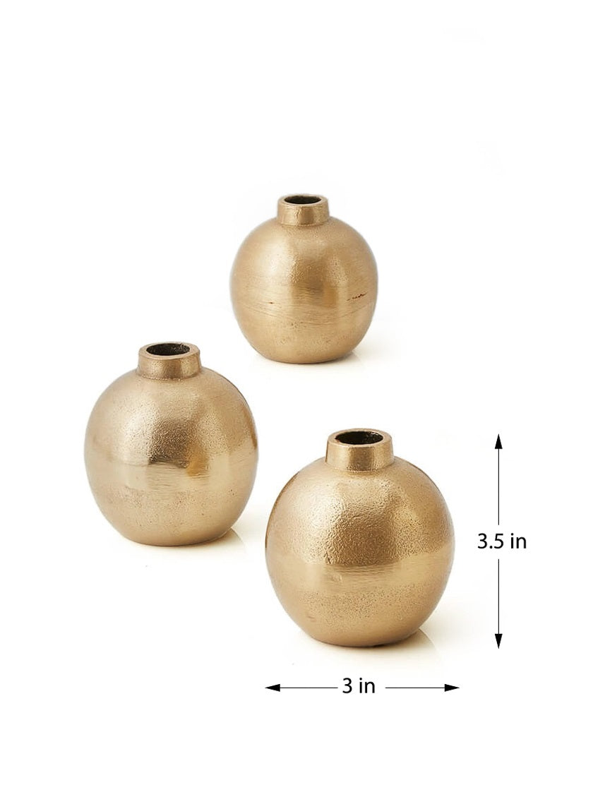 Chateau Gold Ball Bud Vase