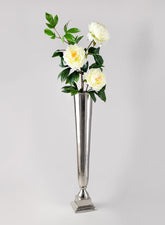 31  1/2in Nickel Trumpet Vase