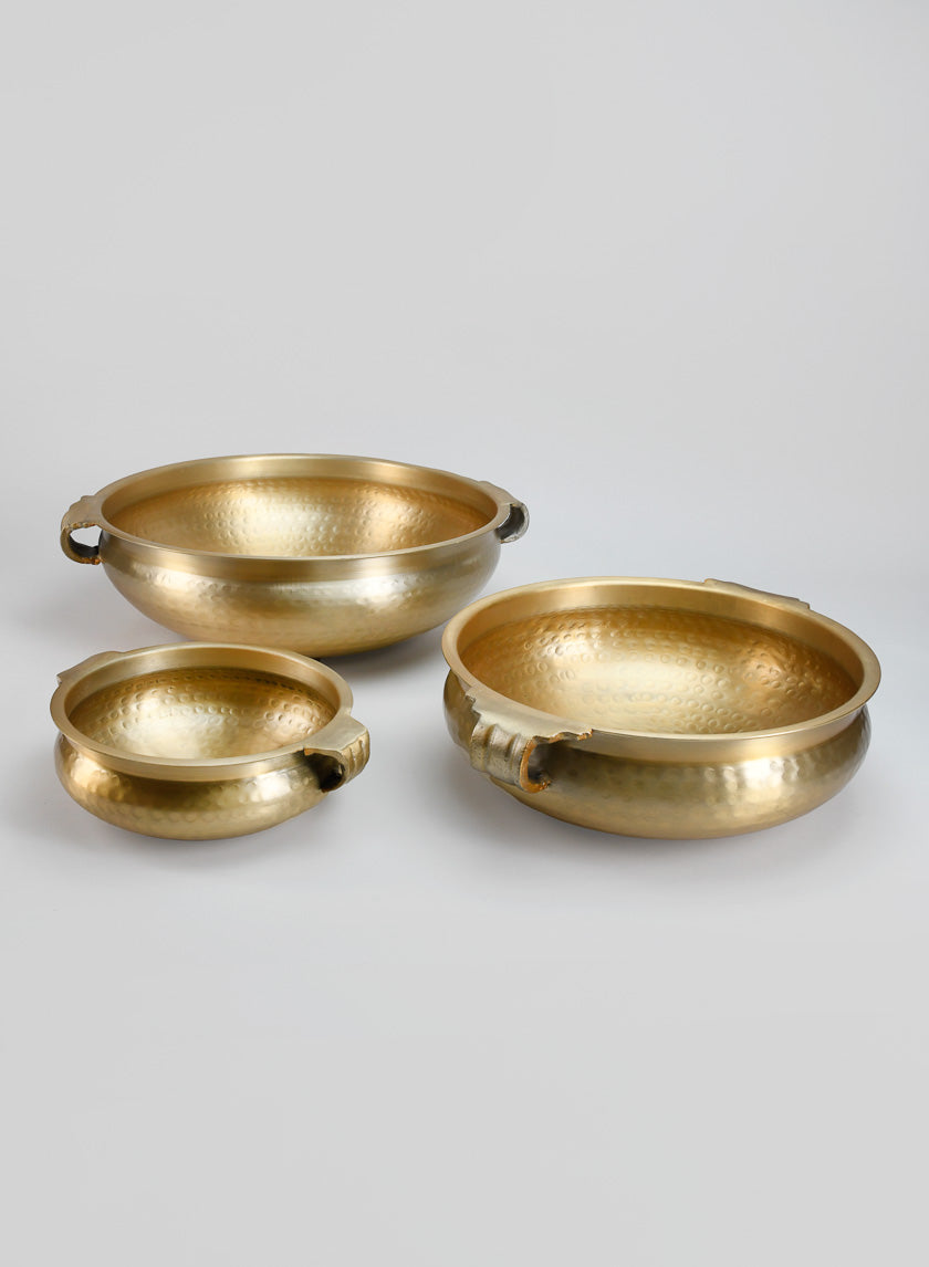 Gold Aluminium Urli Bowls