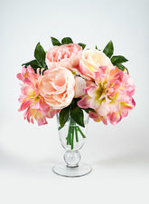 11in Peony, Dahlia, & Rose Bouquet