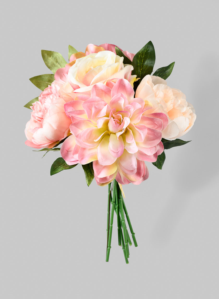 11in Peony, Dahlia, & Rose Bouquet | Jamali Garden