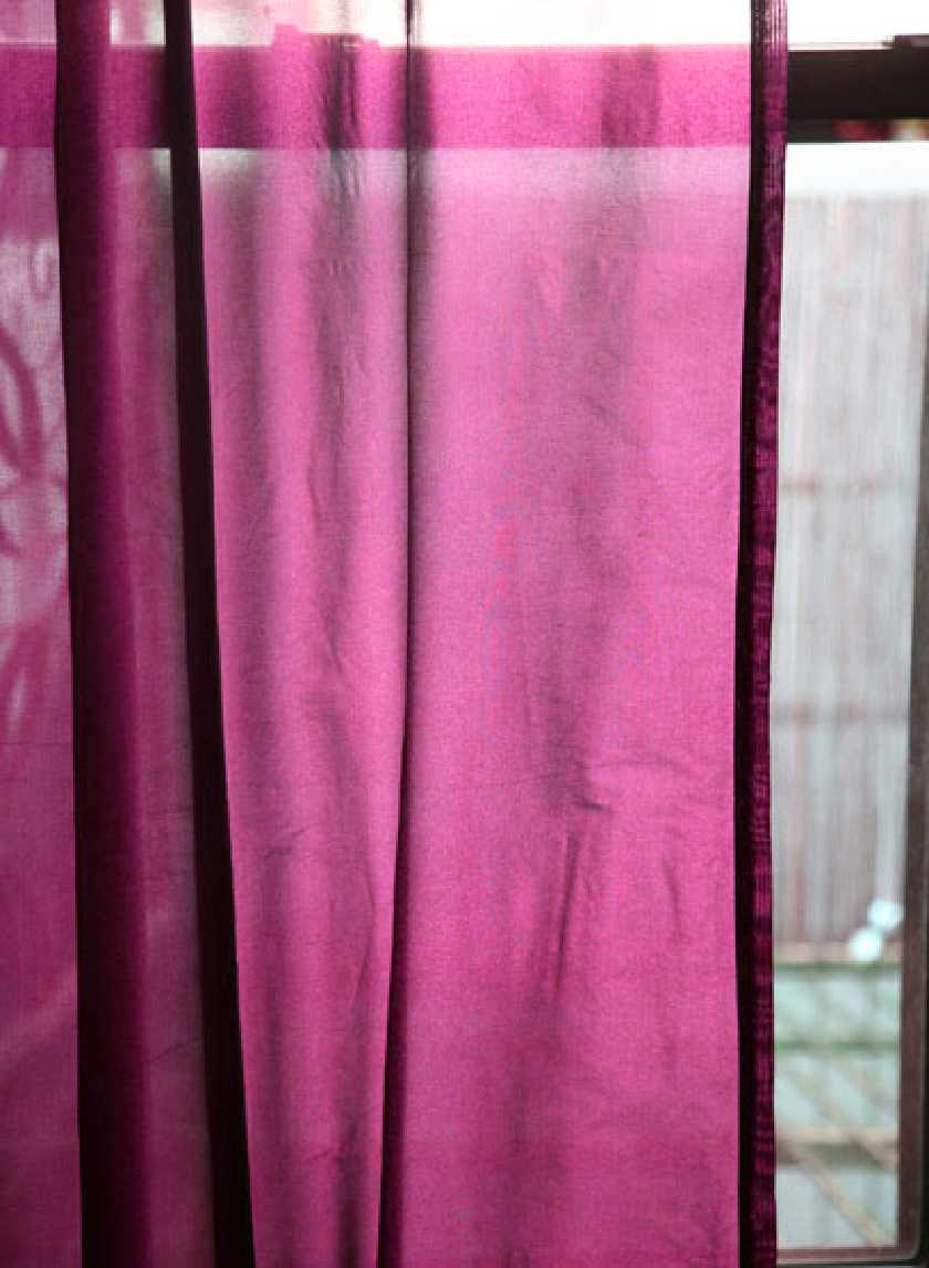 90 &amp; 102in Pink Organza Curtain Panel