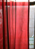 90 & 102in Red Organza Curtain Panel