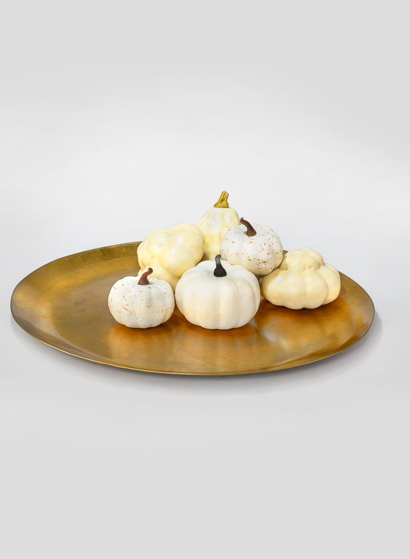 Assorted Harvest White Pumpkins