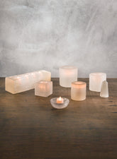 3in Selentine Cube Candle Holder