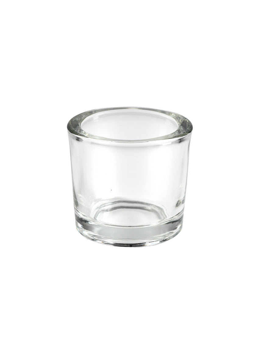 Clear Thick Glass Tea Light Holde