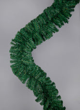 9ft Green Plastic Pine Garland