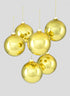 4in Shiny Gold Glass Ball Ornament