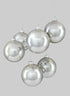 4in Shiny Pearl Glass Ball Ornament