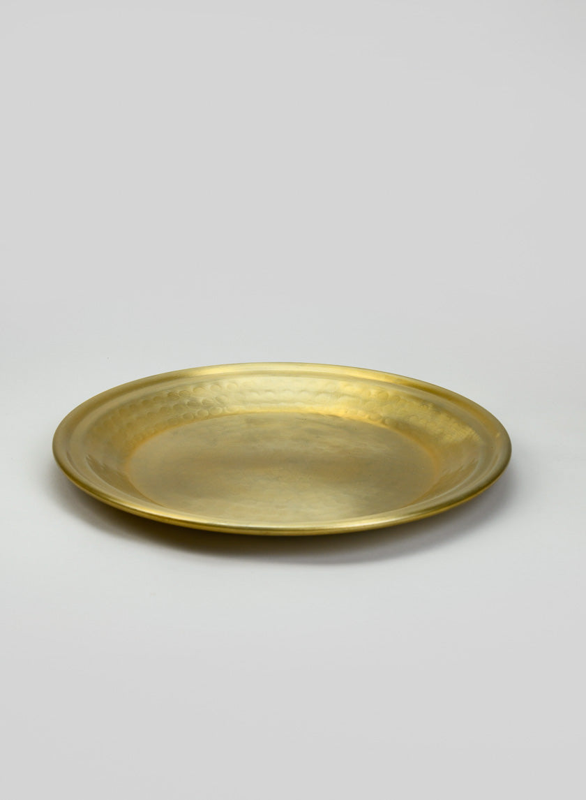 12in Damascus &quot;Brass Look&quot; Aluminium Tray