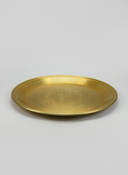 18in Damascus &quot;Brass Look&quot; Aluminium Tray