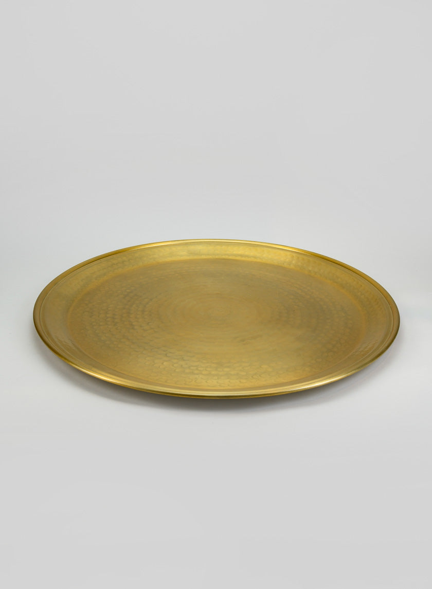 24in Damascus &quot;Brass Look&quot; Aluminium Tray