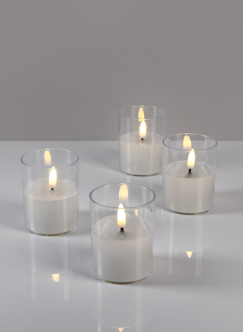 Warm White Realistic Flameless Votive