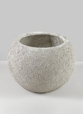 8in Akihiko Aged sandstone ceramic fishbowl