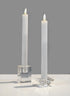 9in Tall Willow L.E.D. Flame Wax Taper Candle