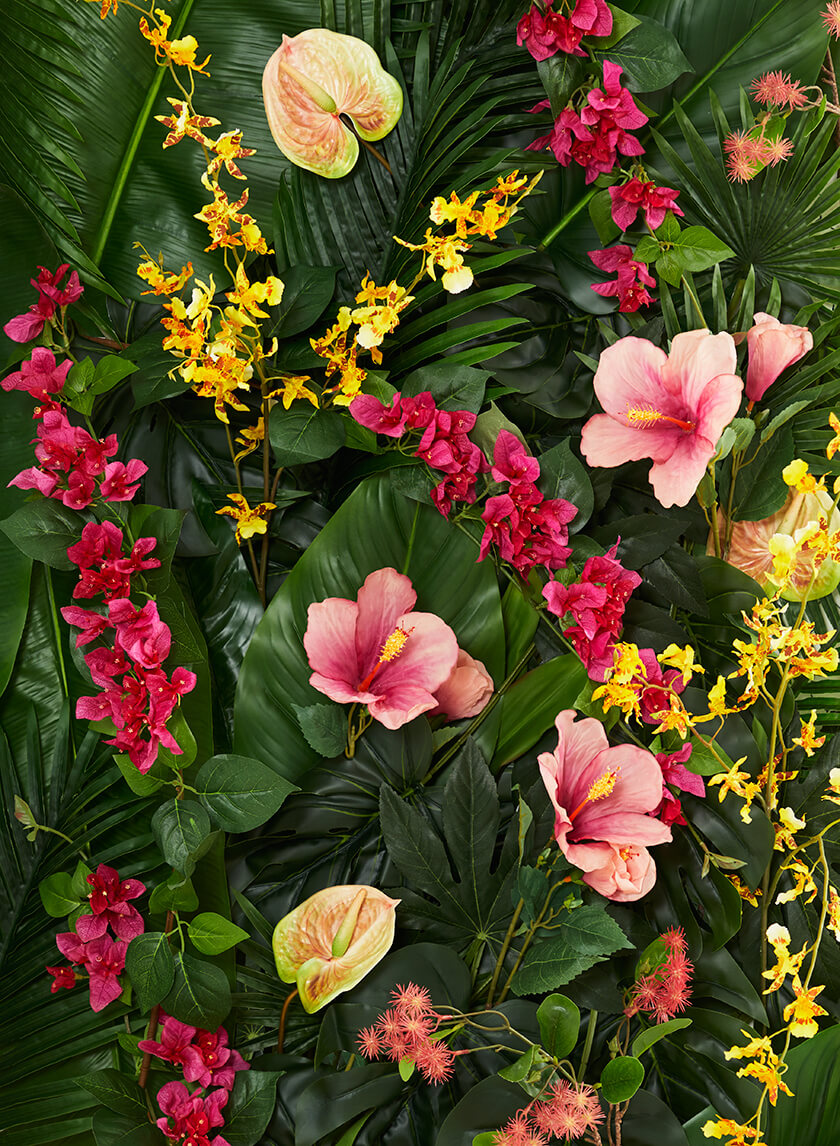 26in Pink &amp; Peach Hibiscus