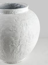 11inch Santorini white washed urn