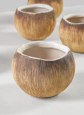 3in Bali Coconut Mini Ceramic Vase