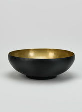 12in Chennai "Black Out Gold In" Aluminium Bowl