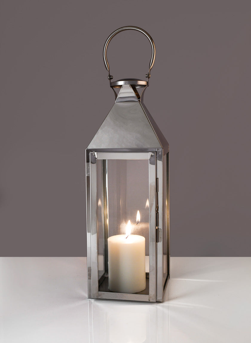 Silver Soho Stainless Steel Lanterns