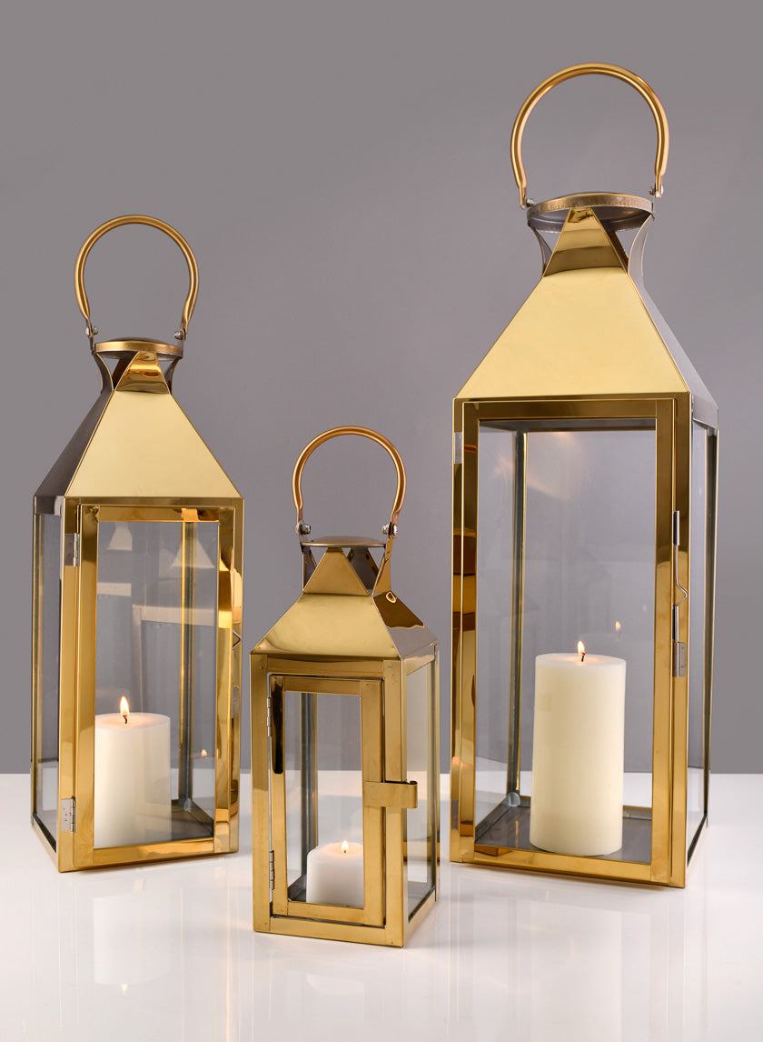 Gold Soho Stainless Steel Lanterns