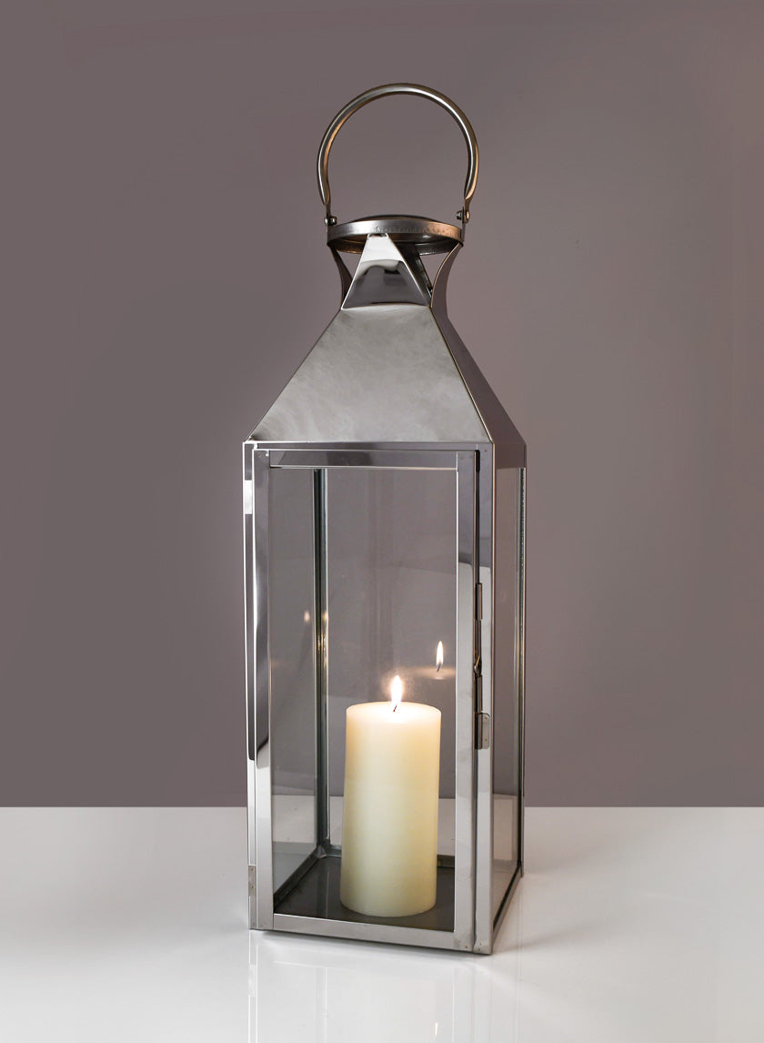 Silver Soho Stainless Steel Lanterns